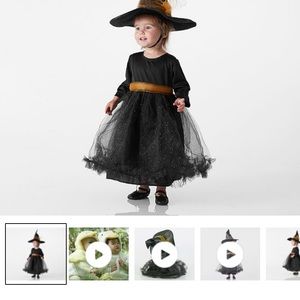 Pottery Barn, Baby Witch Tutu Costume.